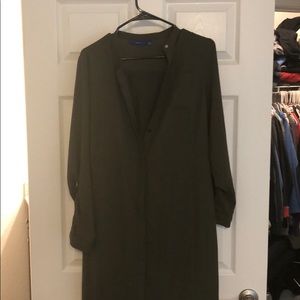 Button up dress with collar